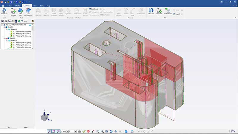 Fikus ST wireframe 3D CAD
