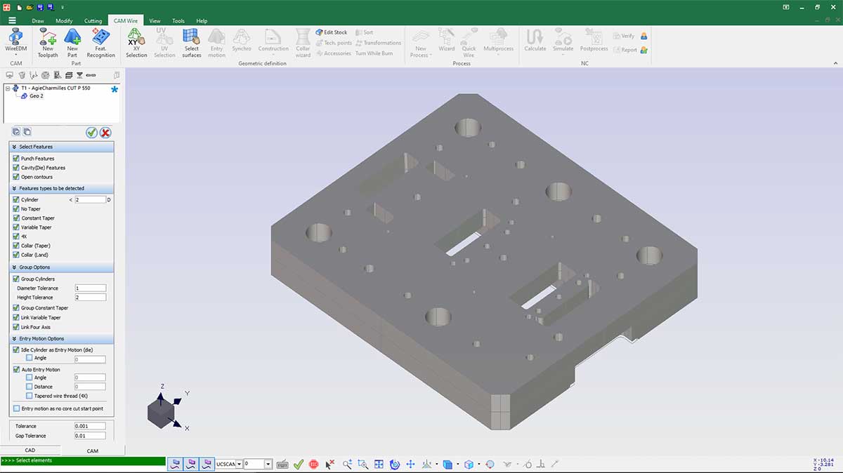 ACcam.easy beinhaltet Feature-Erkennung