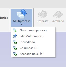 Menú desplegable multiprocesos