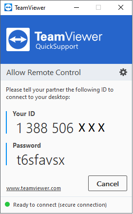 TeamViewer session ID