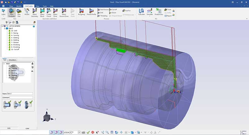 Lathe CAM manager