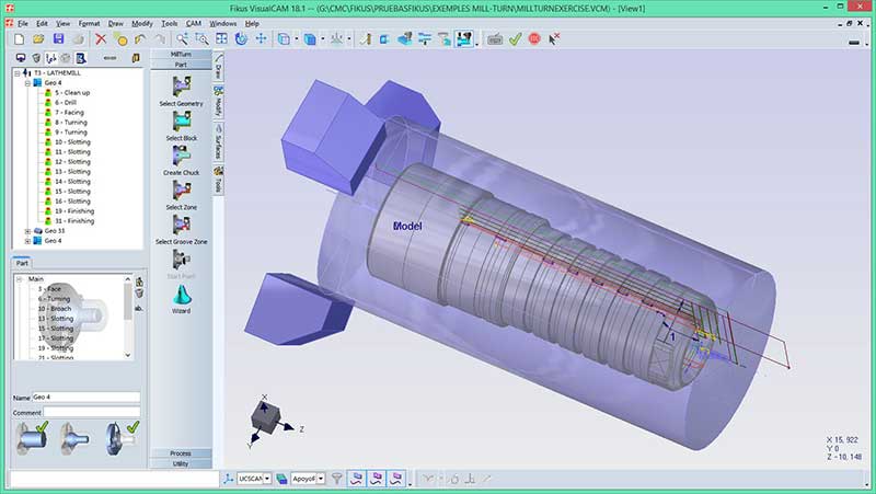 Machining manager with stock