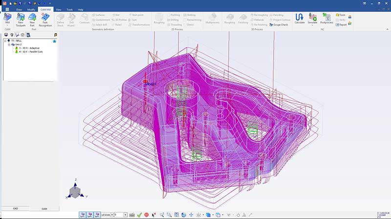 Visualisierung einer 3D-Programmierung