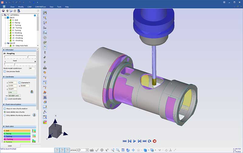 Simulación mecanizado con fresa