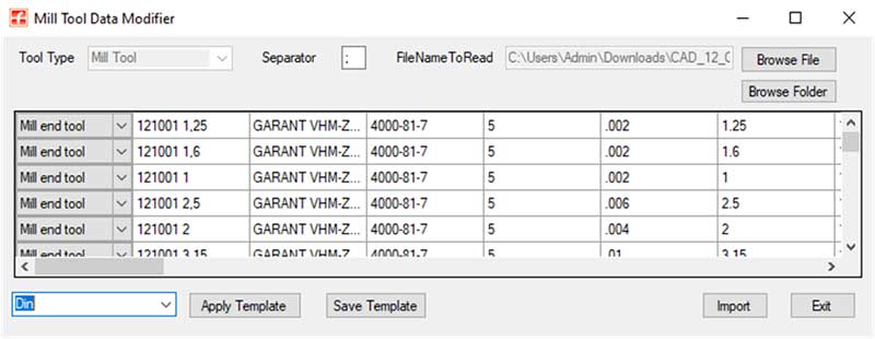 New customizable tool table