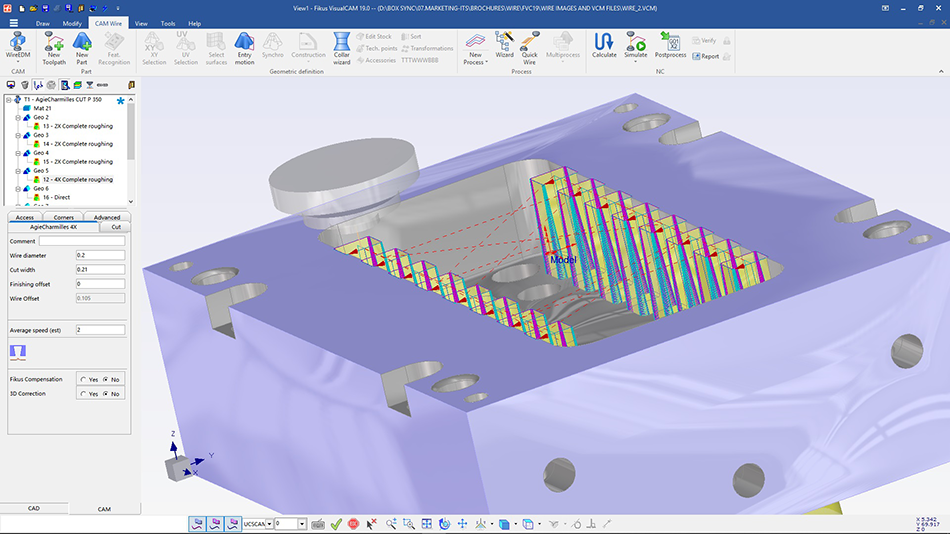 wire EDM toolpaths